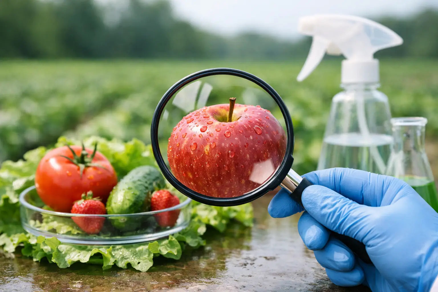 What are pesticide residues?