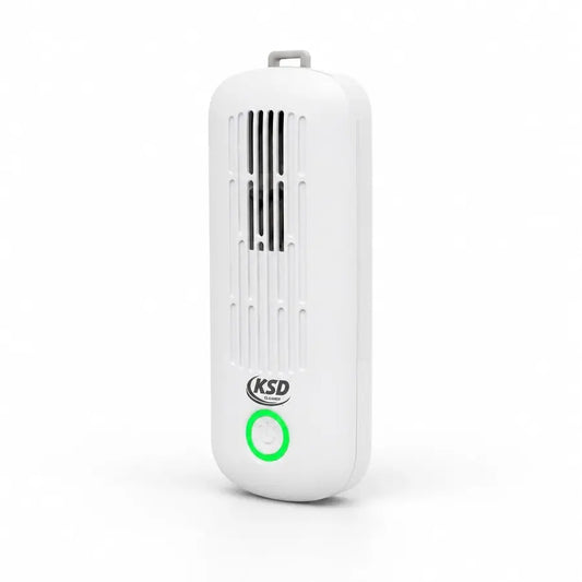 KSD Cleaner - purificateur alimentaire par électrolyse, bouton vert, design compact et portable